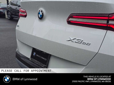 2026 BMW X3 30 xDrive 30 xDrive
