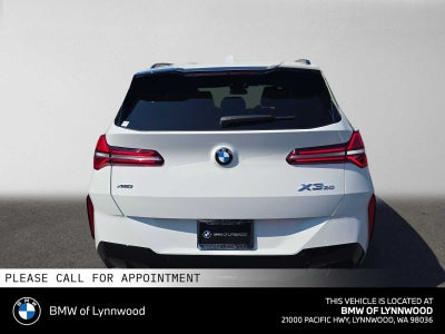 2026 BMW X3 30 xDrive