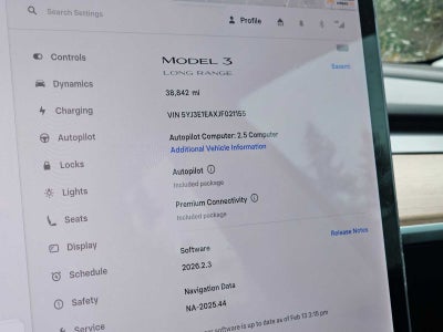 2018 Tesla Model 3 Long Range Battery