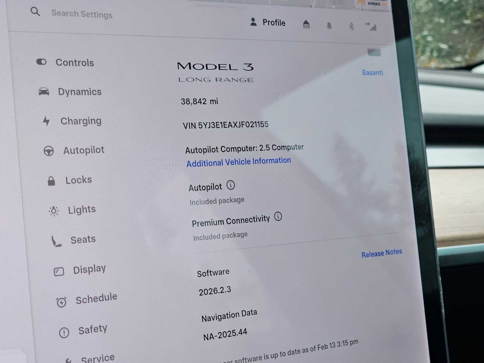 2018 Tesla Model 3 Long Range Battery