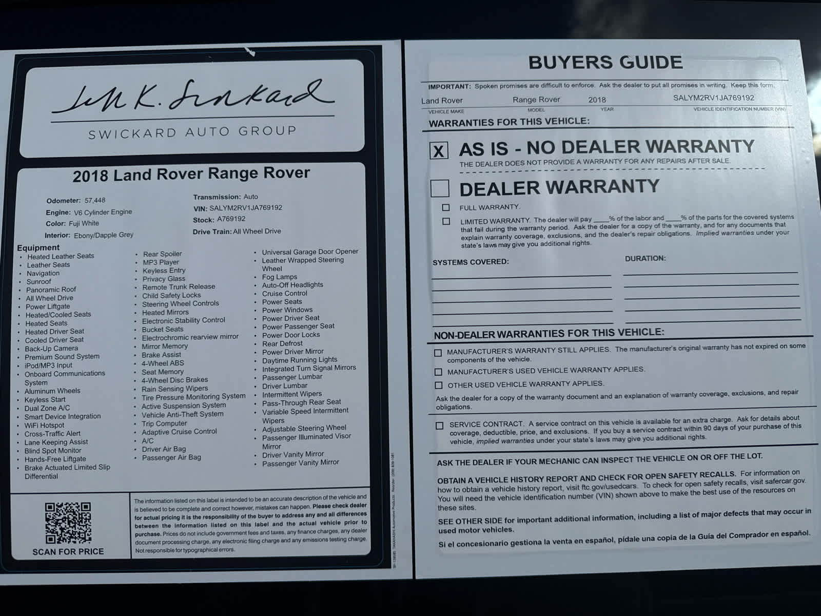 2018 Land Rover Range Rover Velar R-Dynamic HSE