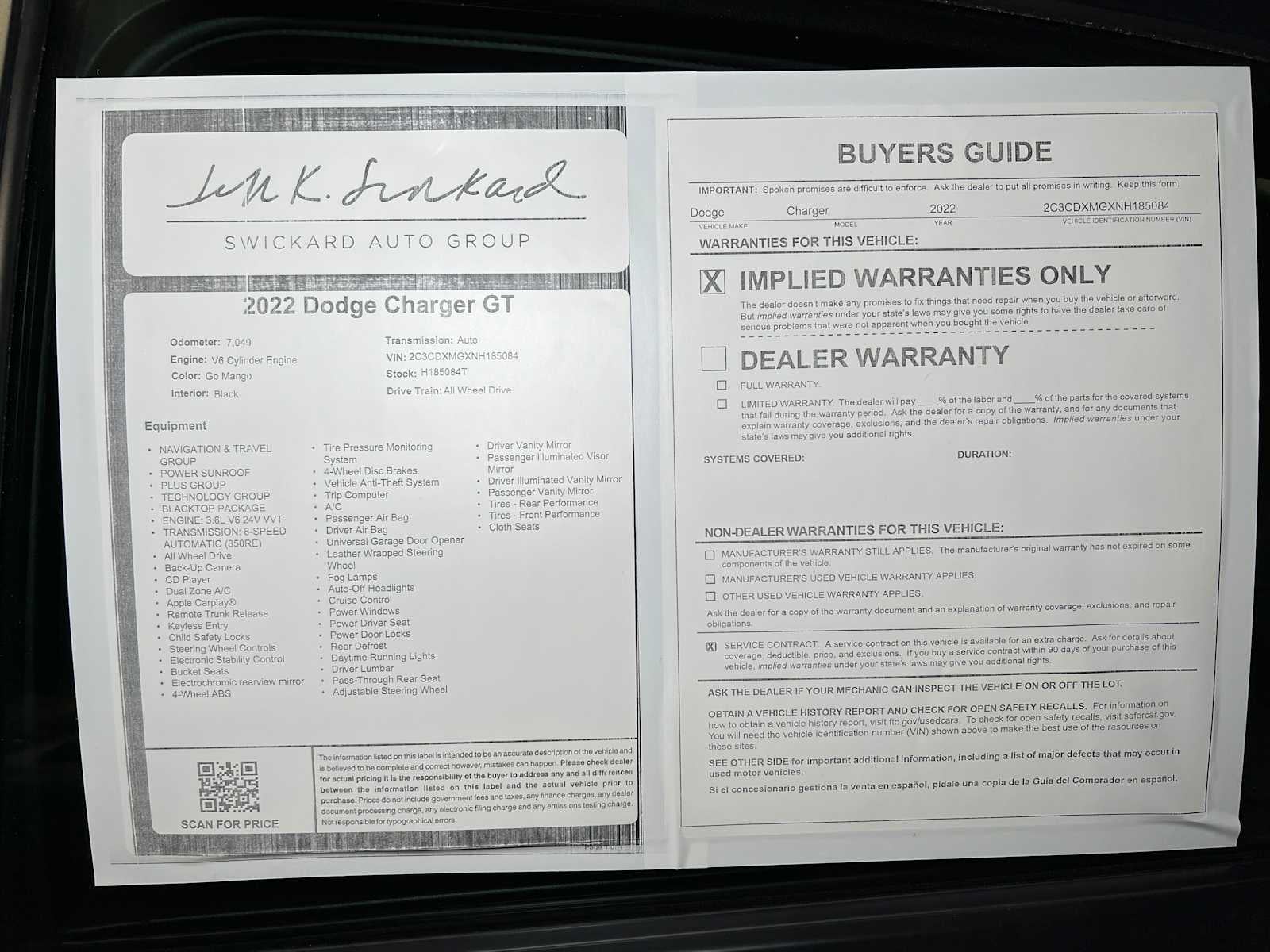 2022 Dodge Charger GT