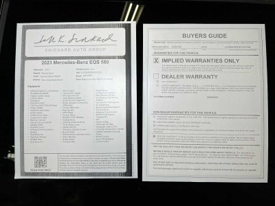 2023 Mercedes-Benz EQS EQS 580