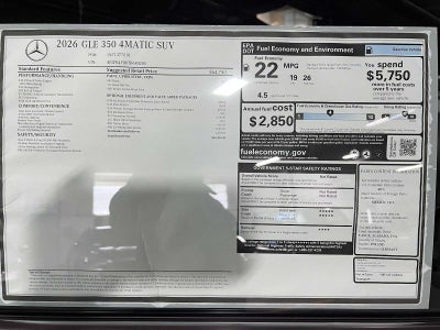 2026 Mercedes-Benz GLE 350 4MATIC® SUV