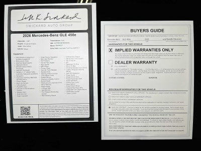 2026 Mercedes-Benz GLE 450e 4MATIC® SUV