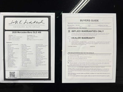 2026 Mercedes-Benz GLE 450 4MATIC® SUV