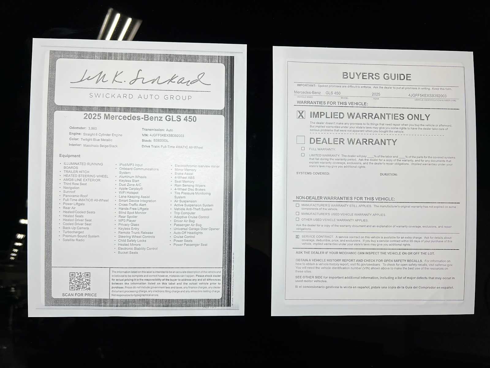 2025 Mercedes-Benz GLS 450 GLS 450