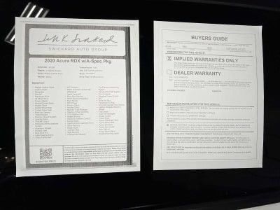 2020 Acura RDX w/A-Spec Pkg