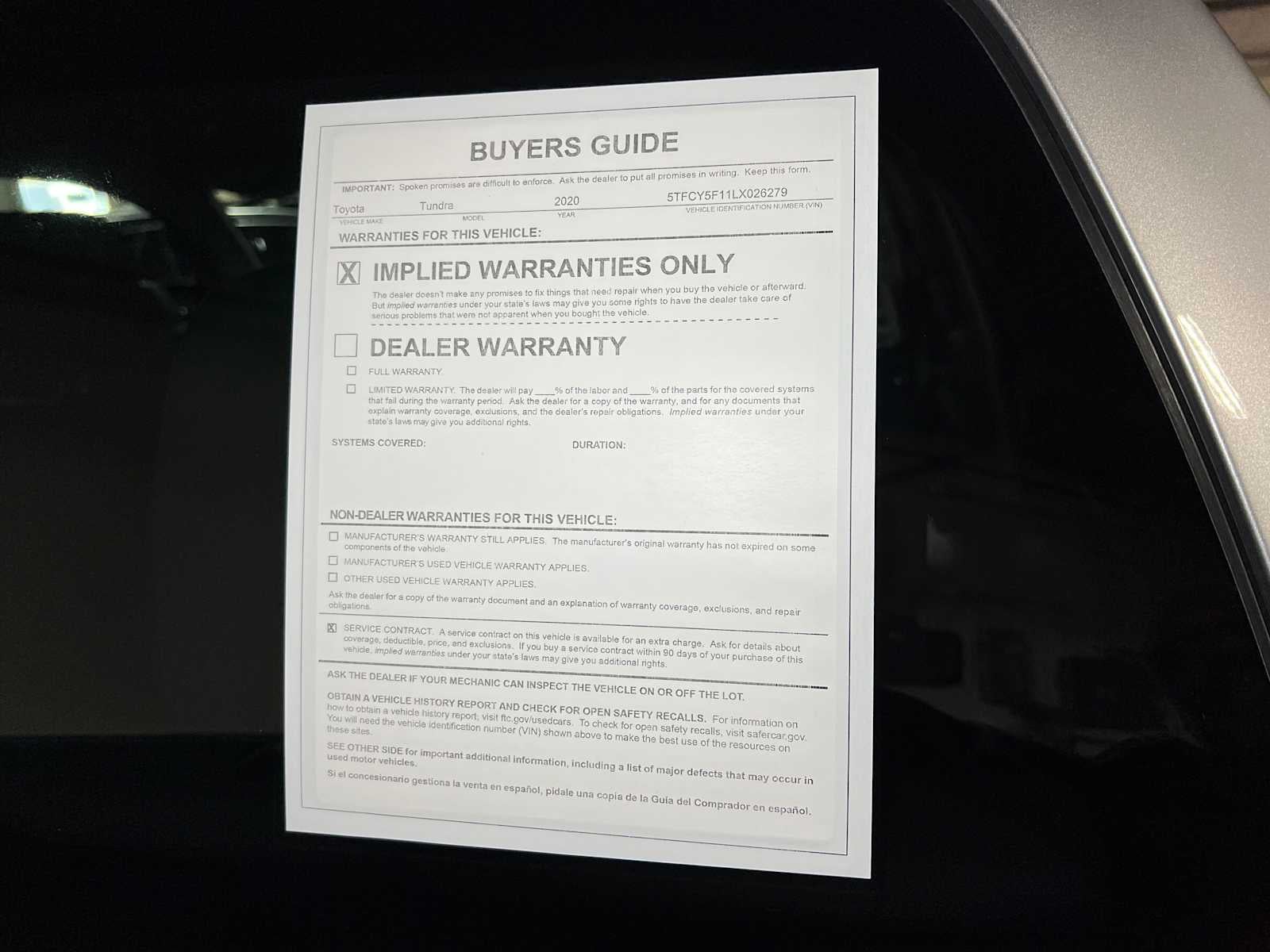 2020 Toyota Tundra SR5