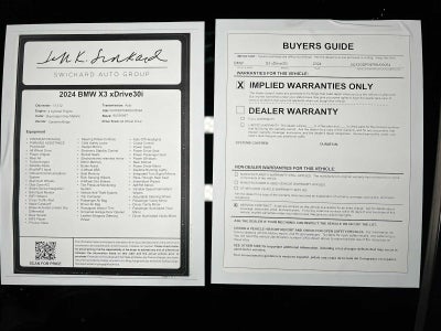 2024 BMW X3 xDrive30i xDrive30i