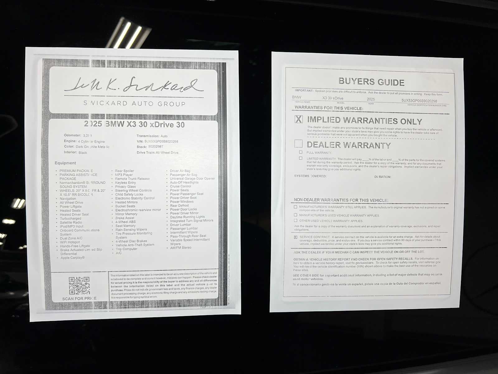 2025 BMW X3 30 xDrive 30 xDrive