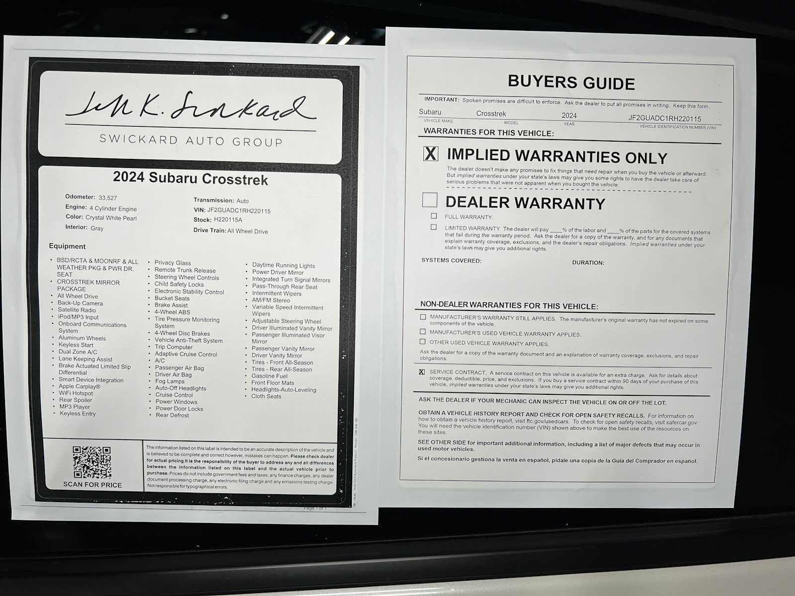 2024 Subaru Crosstrek Premium