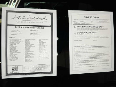 2025 Subaru Forester Limited