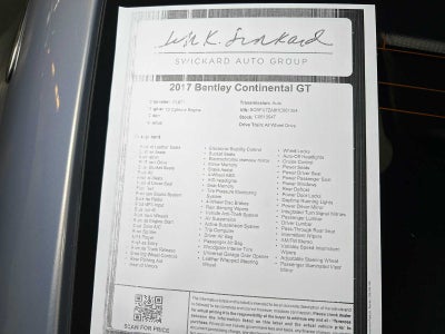 2017 Bentley Continental GT