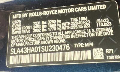 2025 Rolls-Royce Cullinan Black Badge