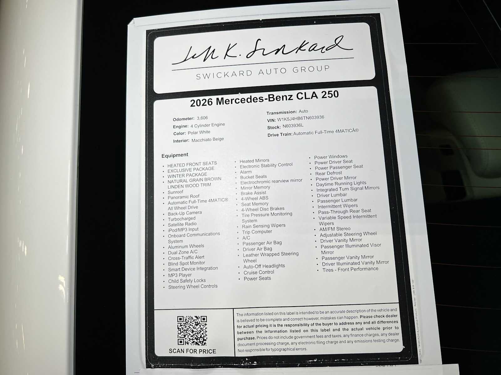 2026 Mercedes-Benz CLA 250 4MATIC® Coupe
