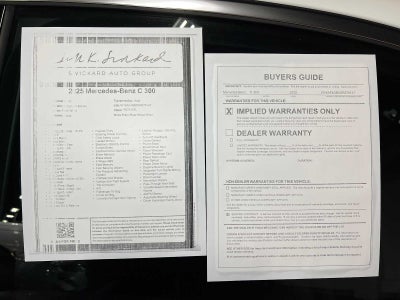 2025 Mercedes-Benz C 300 Sedan