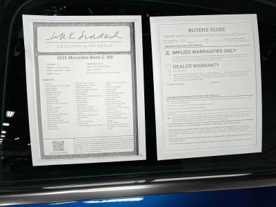 2025 Mercedes-Benz C 300 4MATIC® Sedan