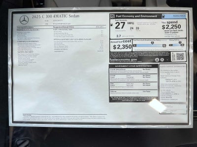 2025 Mercedes-Benz C 300 4MATIC® Sedan