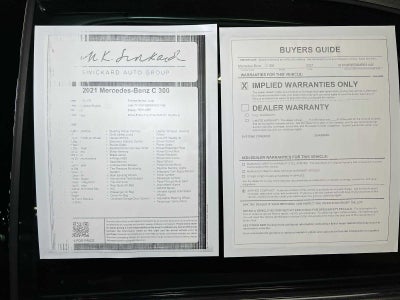 2021 Mercedes-Benz C-Class C 300