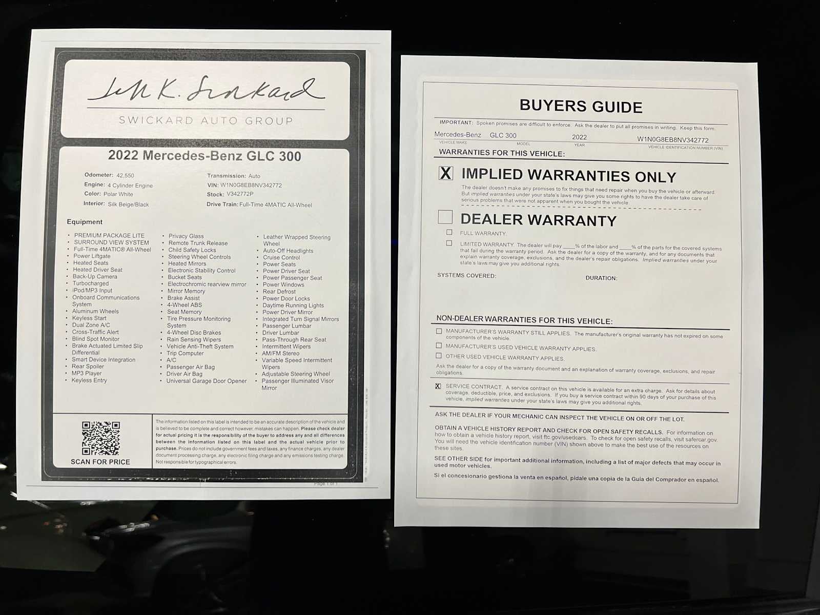 2022 Mercedes-Benz GLC 300 4MATIC® SUV