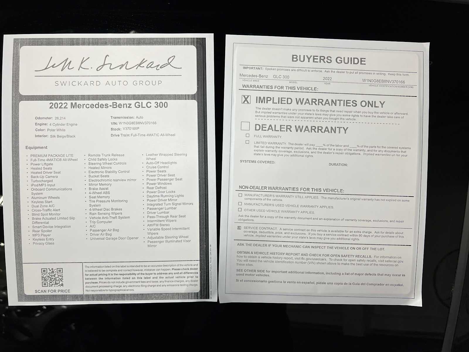 2022 Mercedes-Benz GLC 300 4MATIC® SUV