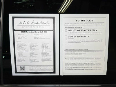 2026 Mercedes-Benz GLB 250 4MATIC® SUV