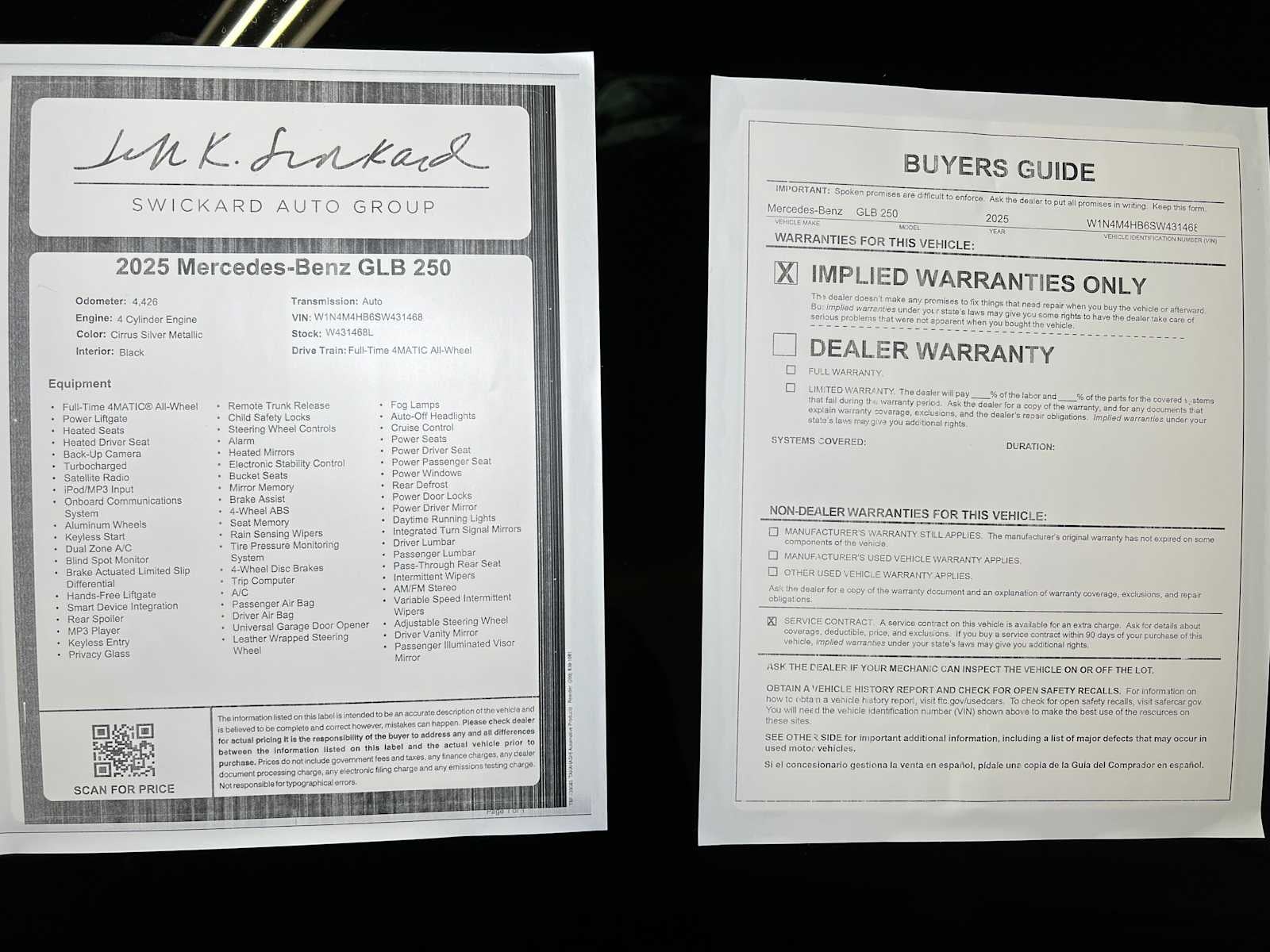 2025 Mercedes-Benz GLB 250 GLB 250