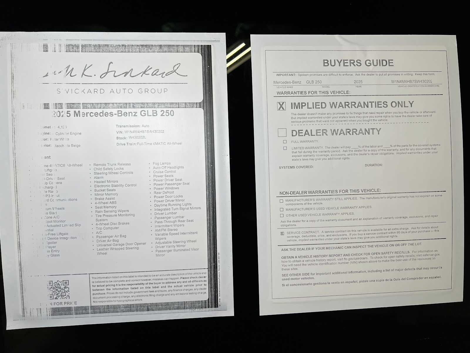 2025 Mercedes-Benz GLB 250 GLB 250