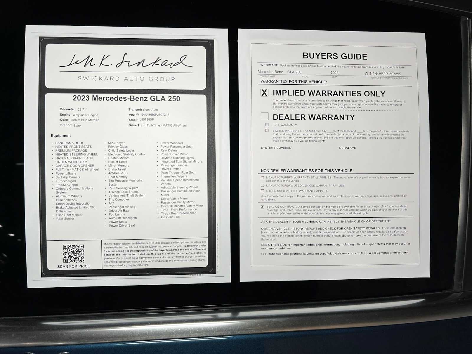 2023 Mercedes-Benz GLA 250 4MATIC® SUV