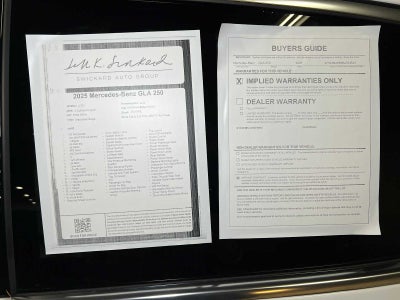 2025 Mercedes-Benz GLA 250 GLA 250