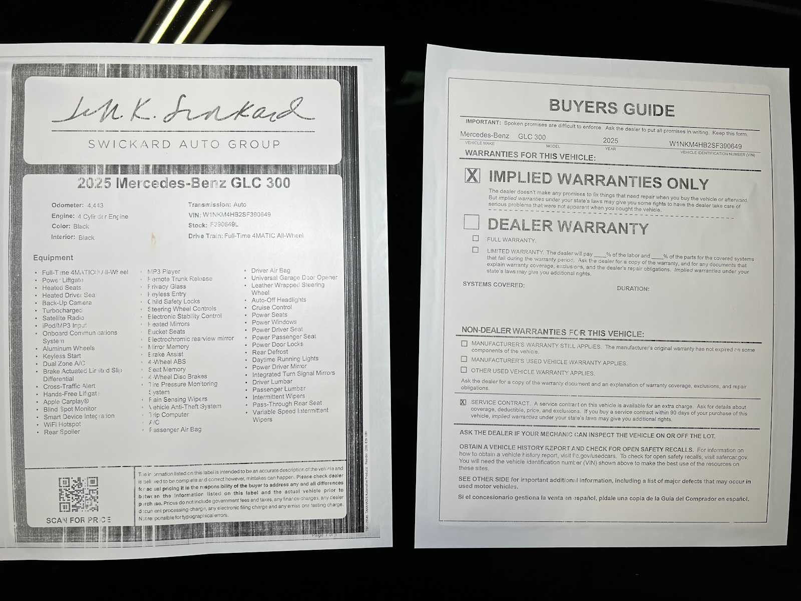 2025 Mercedes-Benz GLC 300 GLC 300