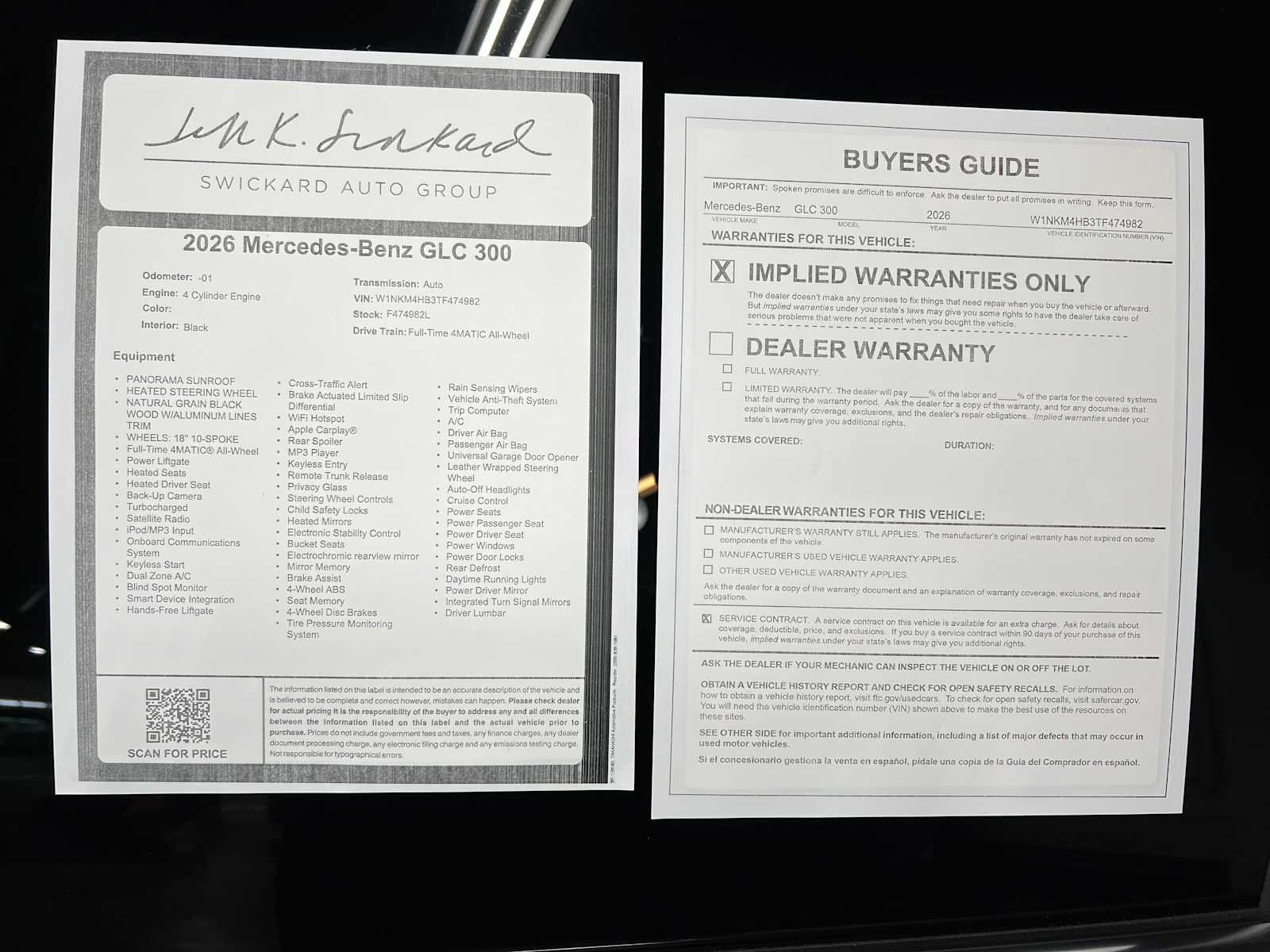 2026 Mercedes-Benz GLC 300 4MATIC® SUV