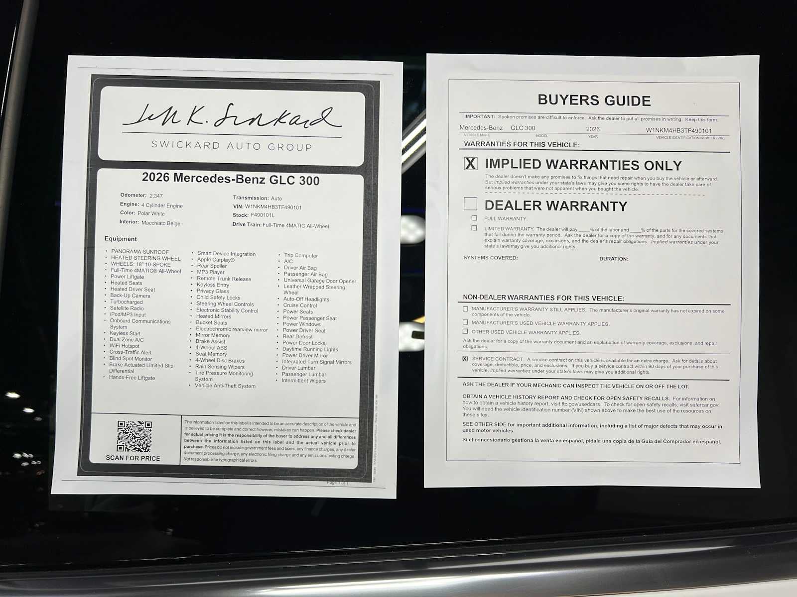 2026 Mercedes-Benz GLC 300 4MATIC® SUV