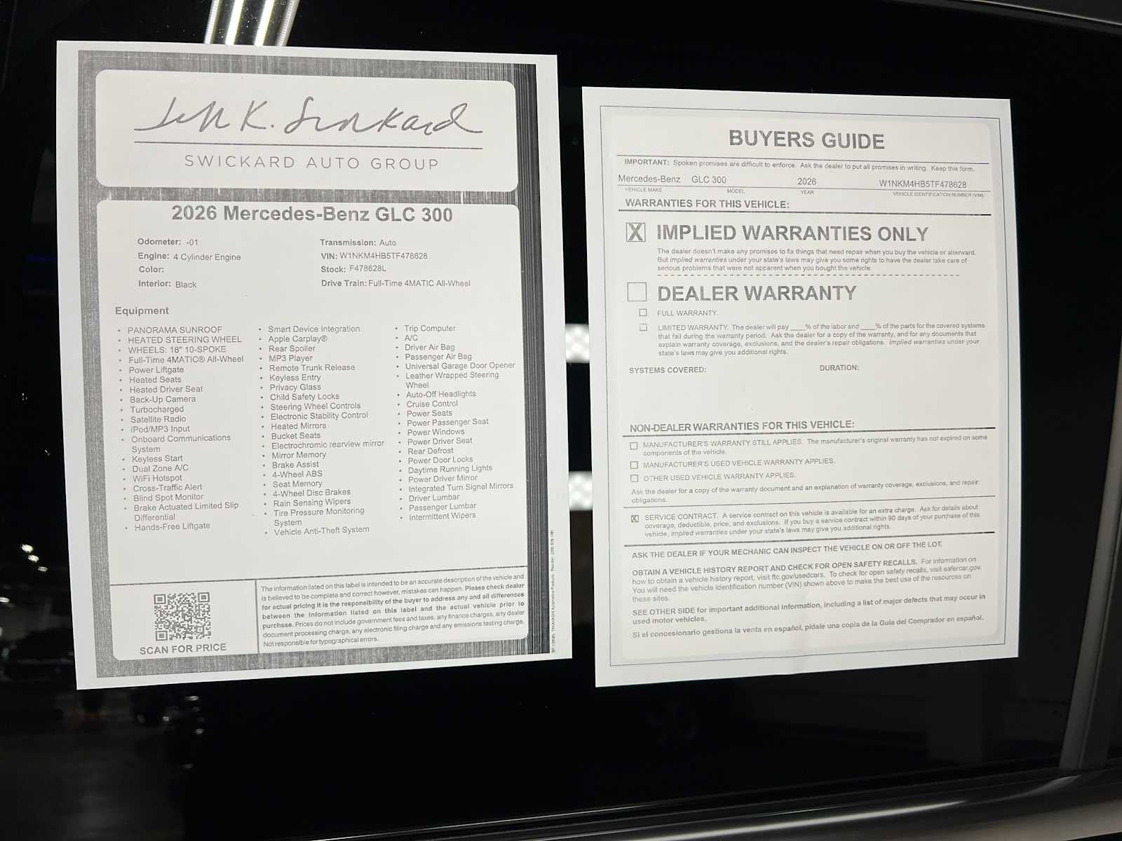 2026 Mercedes-Benz GLC 300 4MATIC® SUV