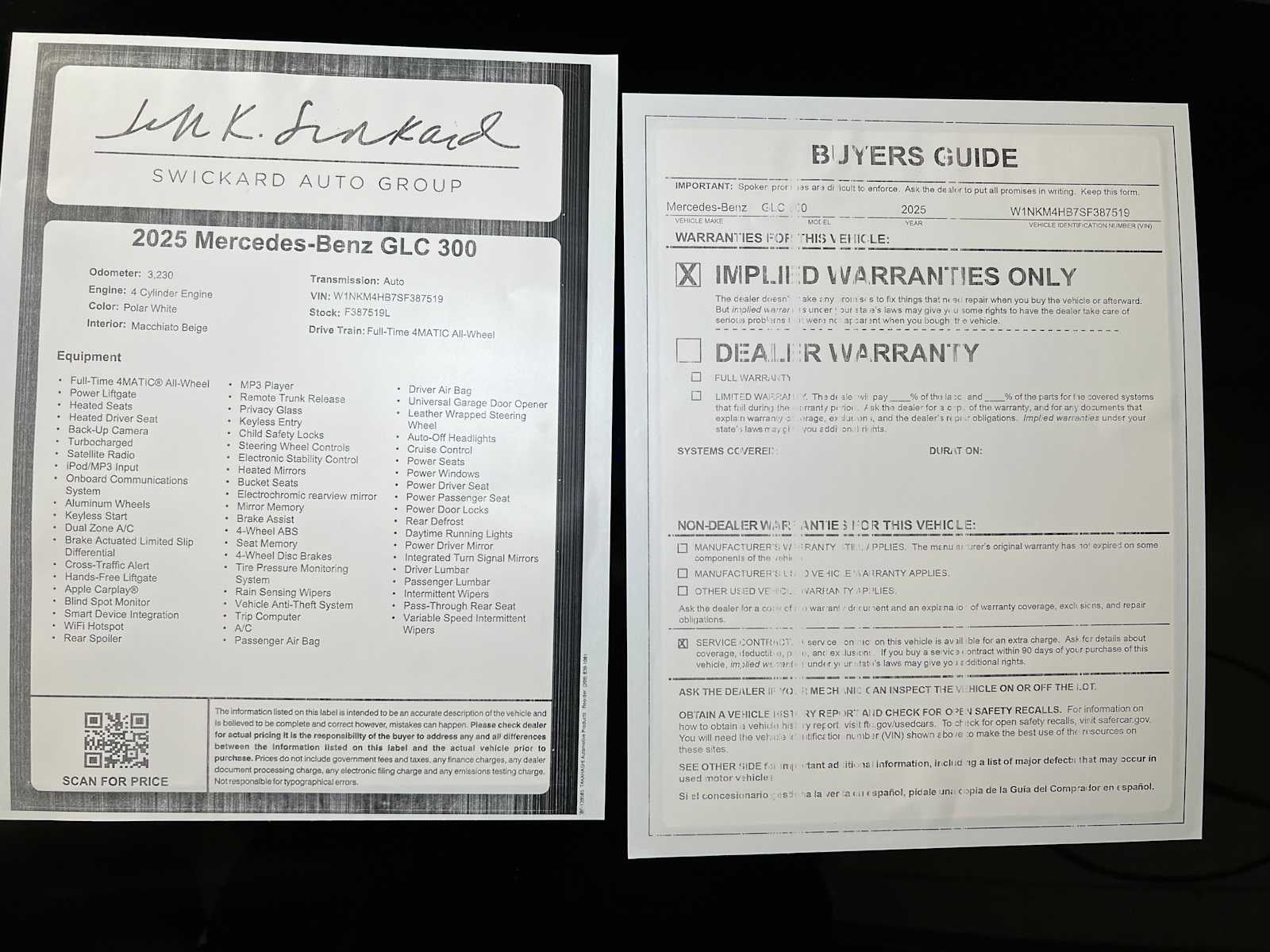 2025 Mercedes-Benz GLC 300 GLC 300