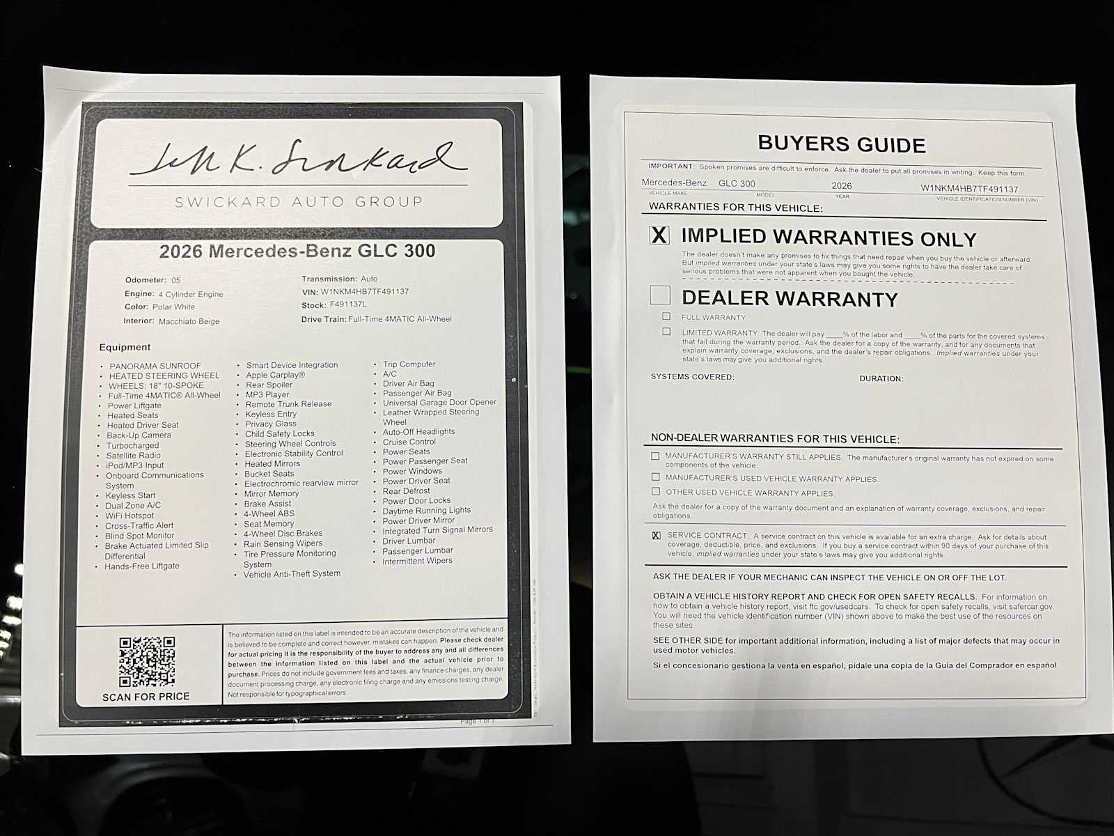 2026 Mercedes-Benz GLC 300 4MATIC® SUV