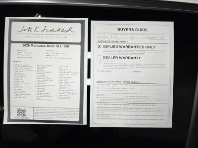 2026 Mercedes-Benz GLC 300 4MATIC® SUV