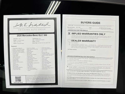 2026 Mercedes-Benz GLC 300 4MATIC® SUV