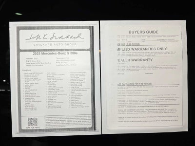 2025 Mercedes-Benz G 580e SUV