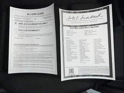 2025 Mercedes-Benz Sprinter 2500 Standard Roof I4 Diesel HO 144" RWD