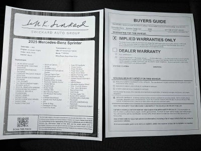 2025 Mercedes-Benz Sprinter 2500 High Roof I4 Diesel HO 170" RWD