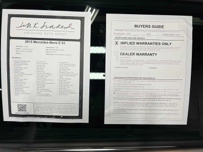 2015 Mercedes-Benz E 63 4dr Wgn 4MATIC®