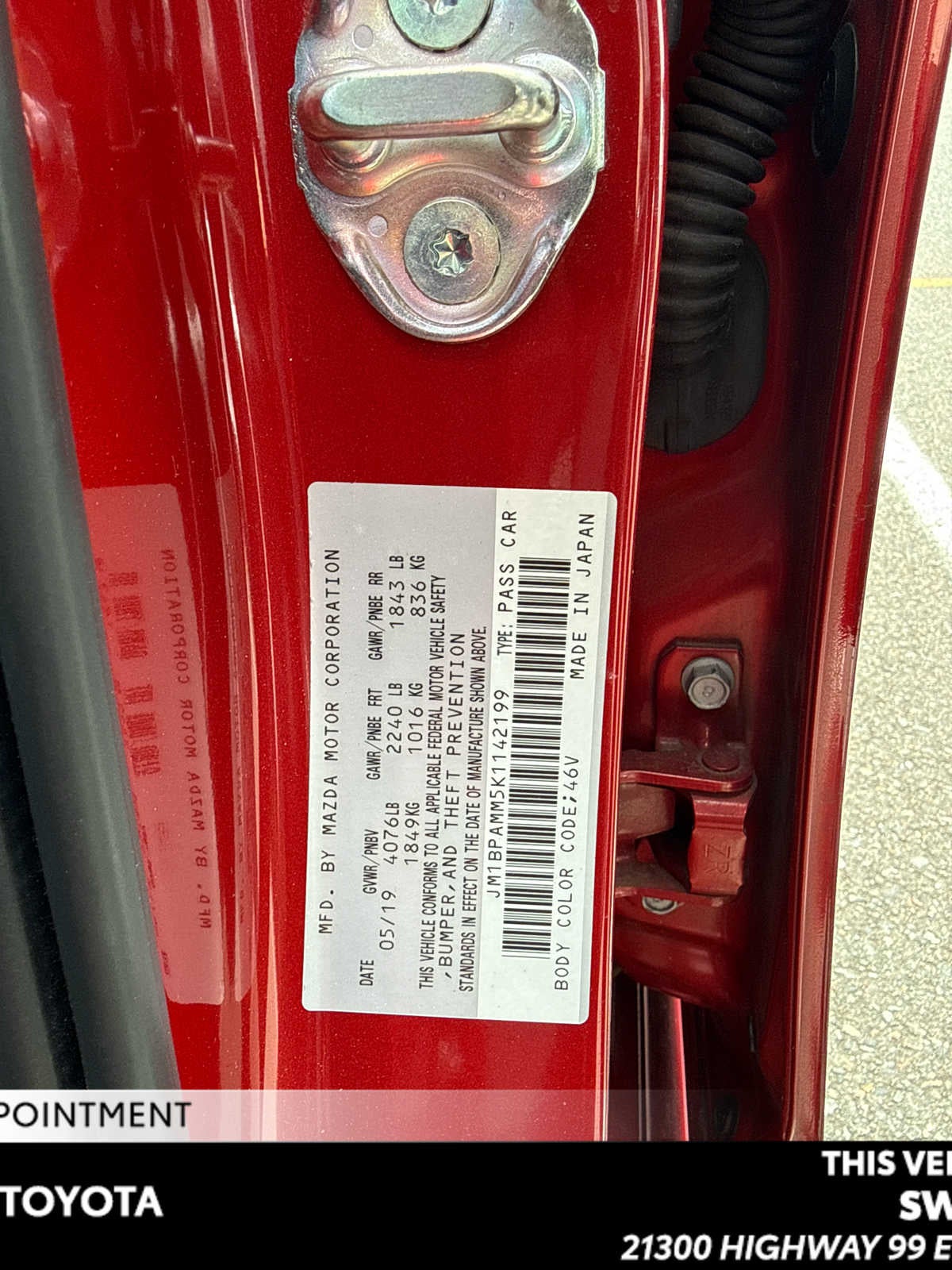 2019 Mazda Mazda3 Hatchback w/Preferred Pkg