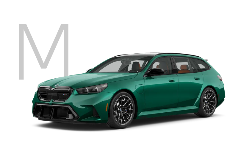 The new BMW M5 Touring in green with M logo. | BMW of Lynnwood in Lynnwood WA