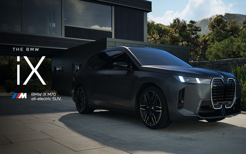 The BMW iX M70 parked. Click to learn more. | BMW of Lynnwood in Lynnwood WA