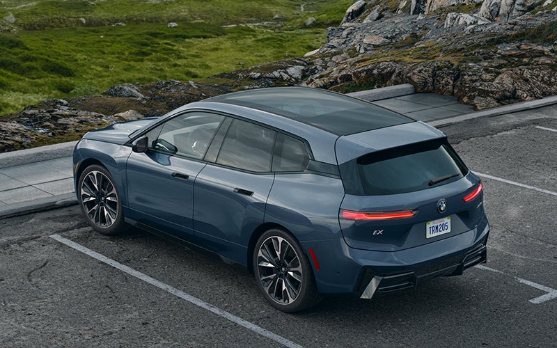 The BMW iX parked in a parking spot. | BMW of Lynnwood in Lynnwood WA
