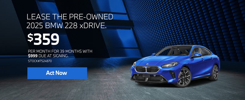 2025 BMW 228 xDrive Lease from $359 per month for 39 months.
