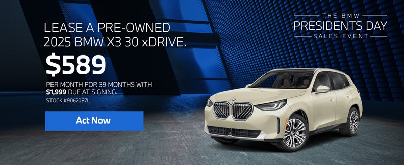 2025 BMW X3 30 xDrive Lease for $589 per month for 39 months
