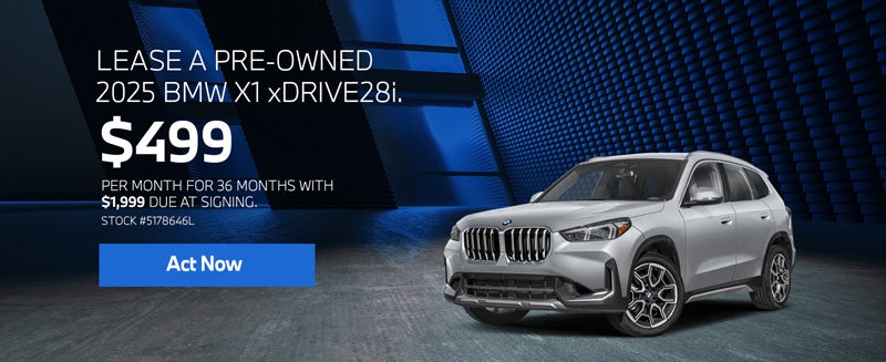 2025 BMW X1 xDrive28i Lease for $499 per month for 36 months